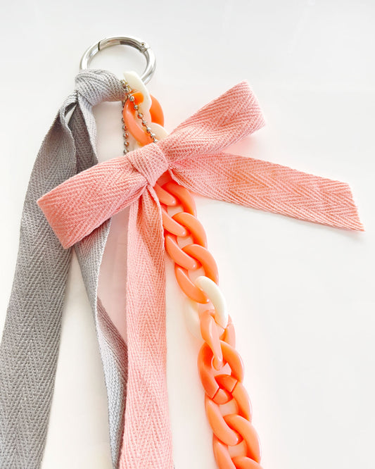 Ribbon Accent Keychain