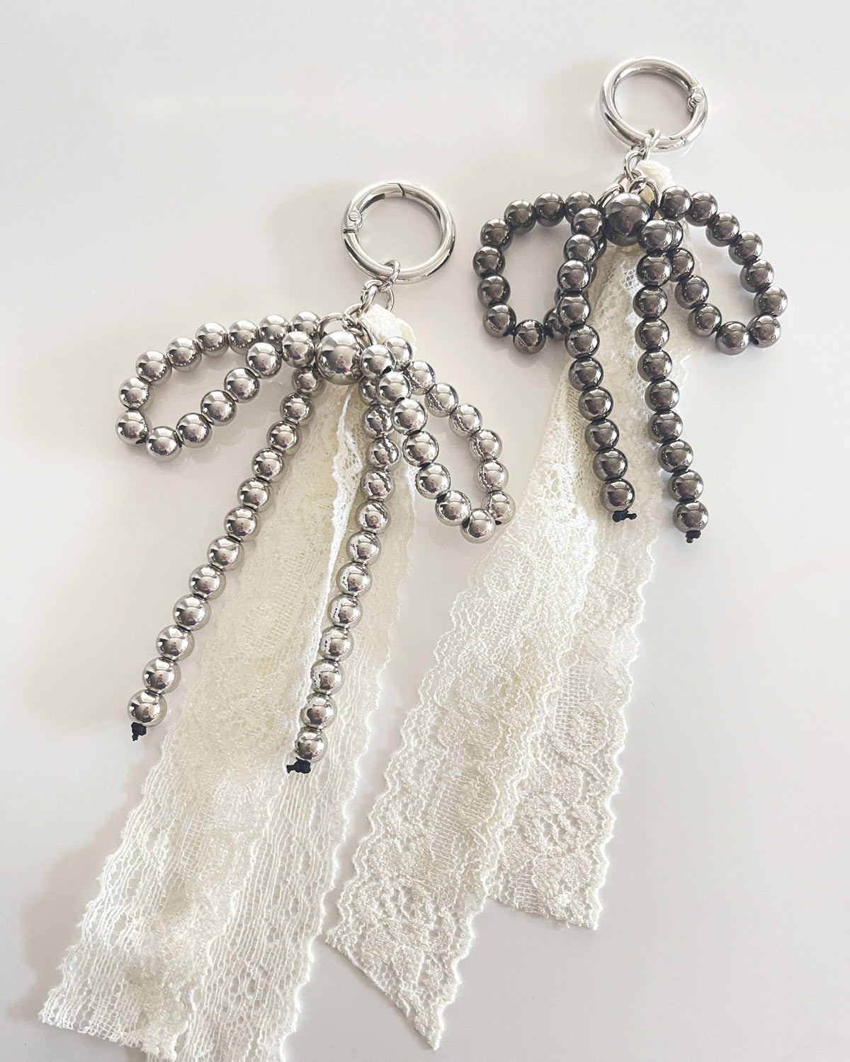 Y2K Metal Beads Keychain