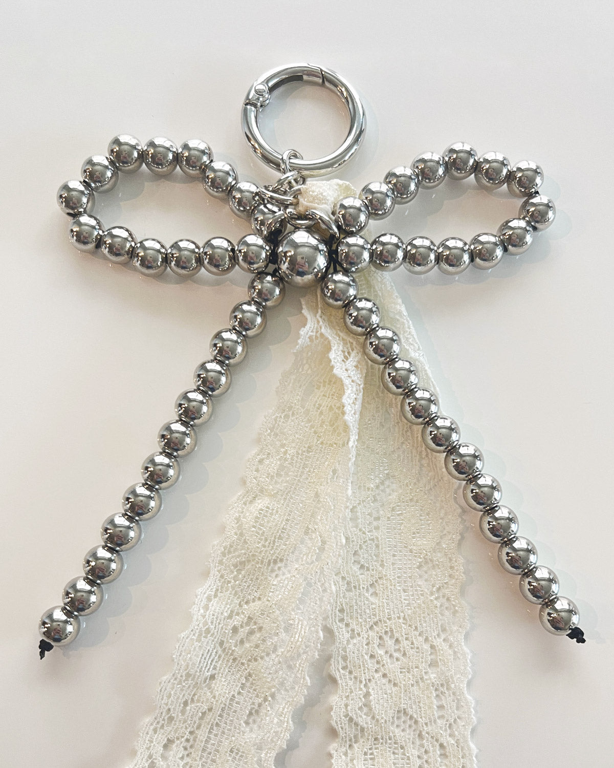 Y2K Metal Beads Keychain