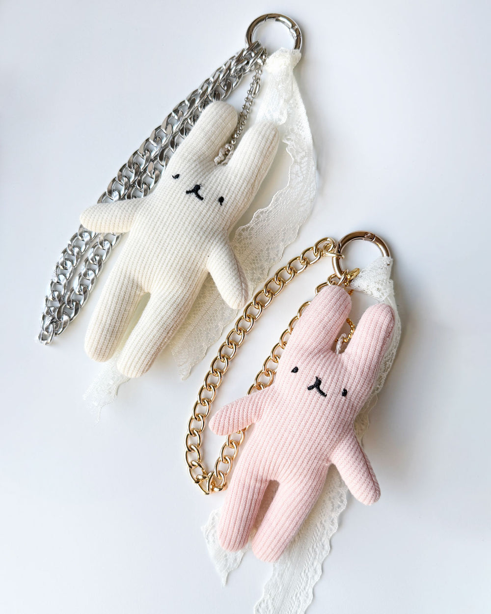 Plush Bunny Doll Keychain