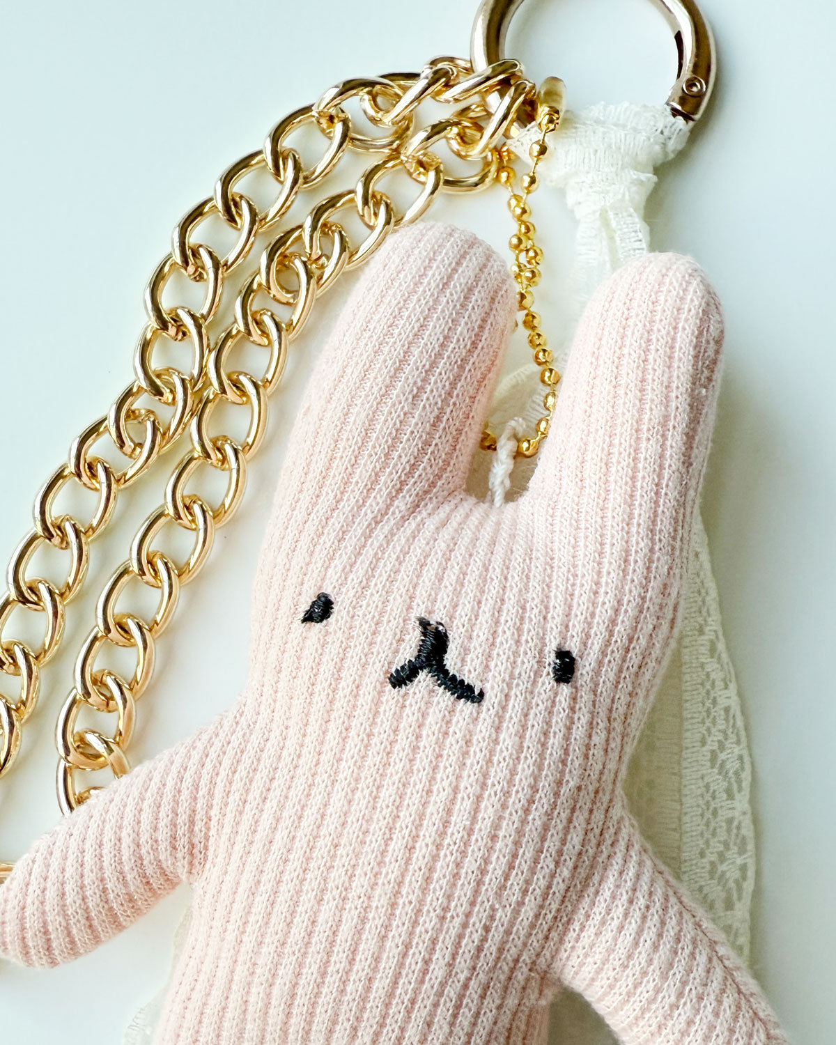Plush Bunny Doll Keychain