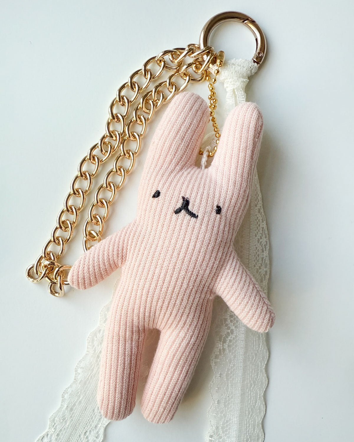 Plush Bunny Doll Keychain