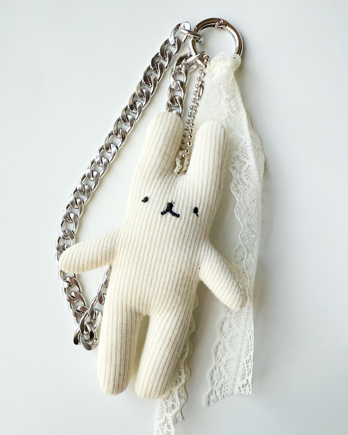 Plush Bunny Doll Keychain