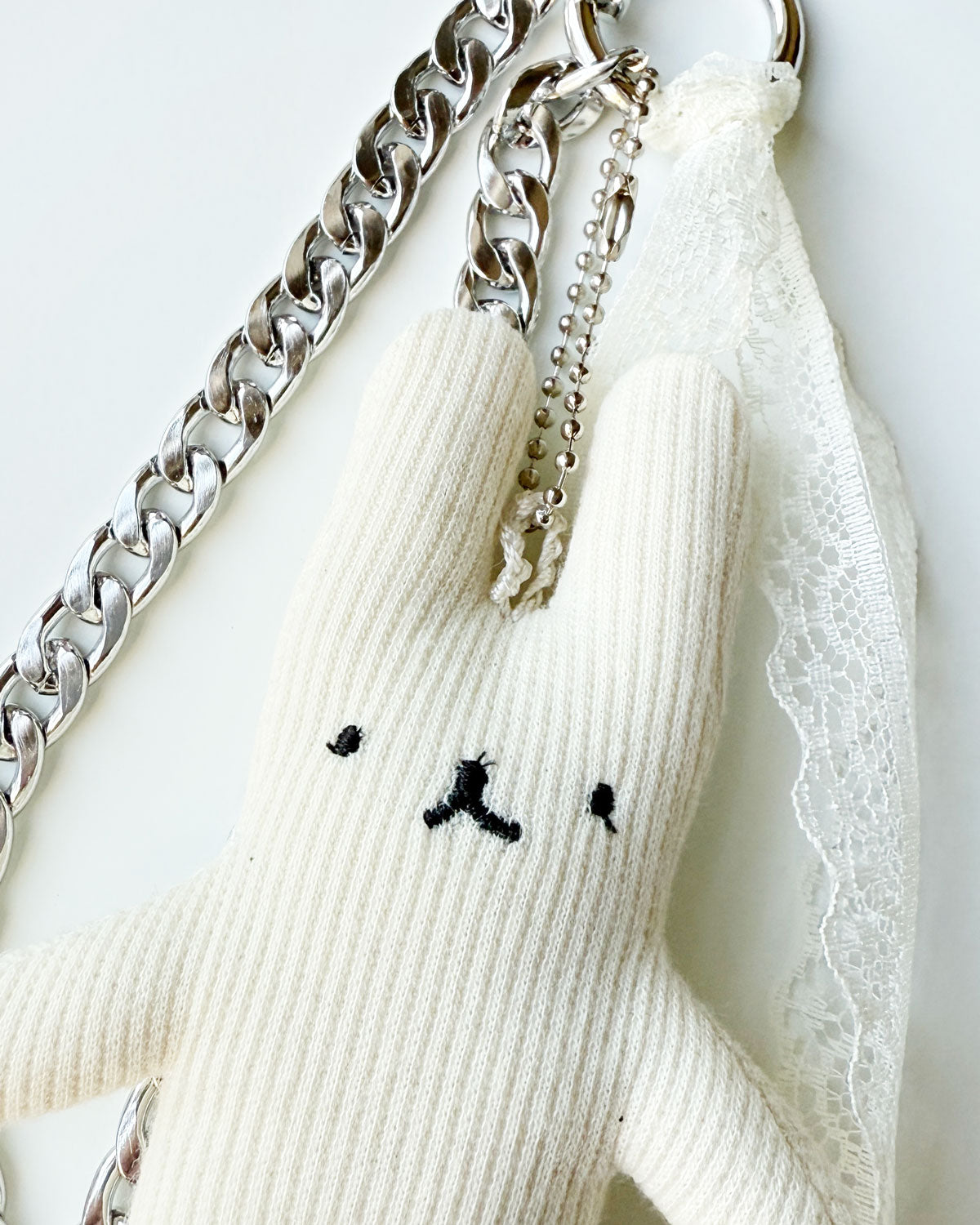 Plush Bunny Doll Keychain